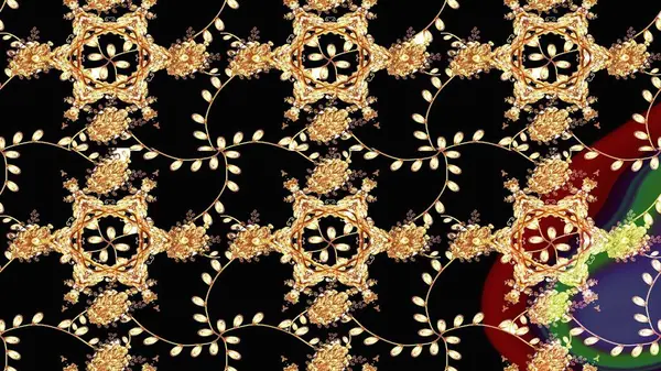 Raster deseni. Bahar çiçekleri dallı desen, siyah renkler çiçekli siluet..