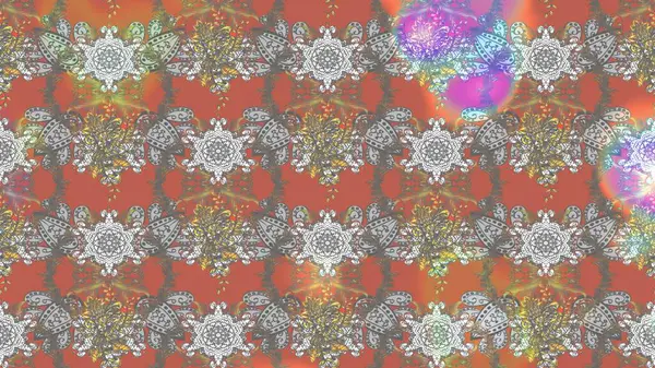 Çiçekli çiçek deseni, suluboya. Düz Çiçek Elementleri Tasarım Raster illüstrasyonu. Gri, pembe ve nötr renkte çiçekler. Renkli Bahar Teması çizim şablonu.