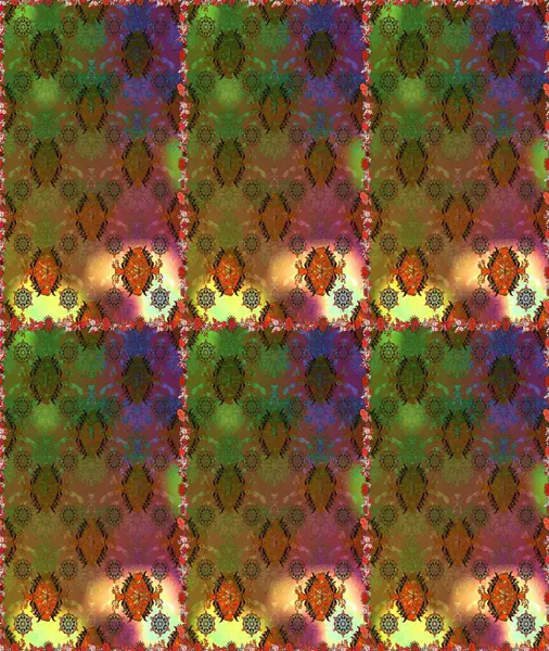 Kahverengi renkli çiçeklerle kusursuz çiçek deseni. Suluboya tarzında kahverengi renkte çiçekler.