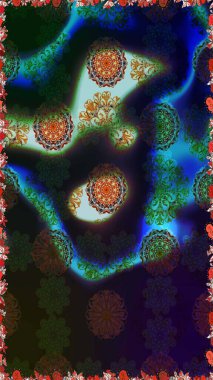 Çiçek deseni. Gri renkli çiçekler. Raster illüstrasyonu. Gri renklerde çiçeksiz. Şatafatlı bahar bahçesi dokusu.