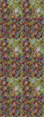 Renkli Bahar Temalı Kusursuz Arkaplan. Düz Çiçek Elementleri Tasarımı. Çocuk stili. Çiçekli pürüzsüz raster arka plan.