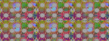 Gri ve kahverengi renklerde. Raster illüstrasyonu. 3D çiçekler, pürüzsüz.