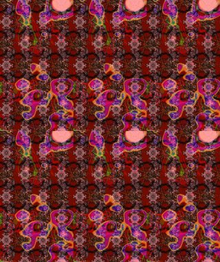 Vadinin çiçekleri kahverengi, kırmızı ve pembe renklerde. Eskiz arkaplan modeli. Suluboya, elle çizilmiş. Raster - stok.