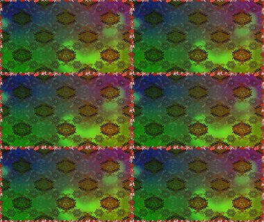 Elle çizilmiş. Raster resim. Sorunsuz çiçek desenli çiçekli, halk tarzında bırakır.