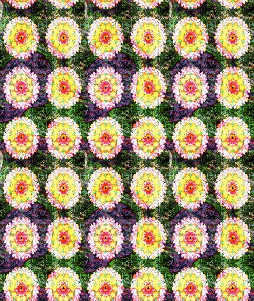 Raster güzel kumaş deseni çiziyor. Düz Çiçek Elementleri Tasarımı. Çiçek deseni. Renkli Bahar Teması çizim şablonu.