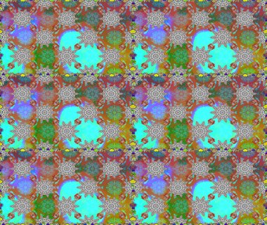 El çizimi, soyut ve süslü elementler. Yaz çiçekleri teması. Klasik çiçekler. Gri ve kahverengi renkler. Suluboya resim taklit Raster illüstrasyonu.