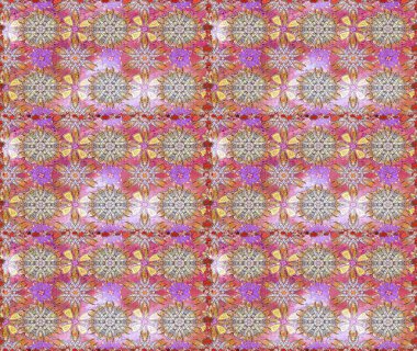 Raster desen. Suluboya efekti. Organik öğeleri. Botanik seamless modeli.