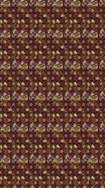 Vadinin çiçekleri kahverengi, kırmızı ve siyah renklerde. Çiçeksel çizim kalıbının çizimi.