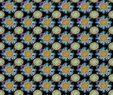 Siyah renklerde. Raster illüstrasyonu. Anti-stres için Raster soyut şablon sayfası.