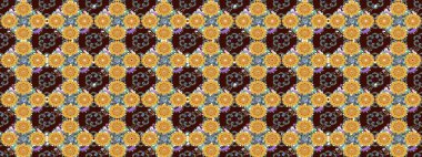 Etnik Mandala süsü. Raster Henna dövme stili. Tekstil, tebrik kartı, boyama kitabı, telefon kılıfı baskısı için kullanılabilir. Hint çiçekli desenli şal desenli..