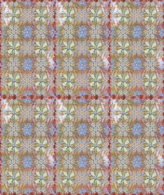 Flower seamless background. Flourish ornamental spring garden texture. Floral pattern. Raster illustration.