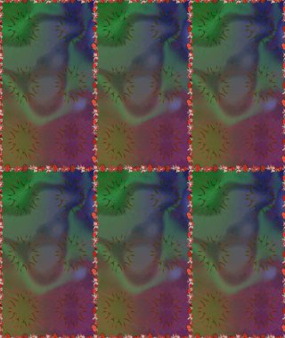 Raster Hip kumaş deseni. Kusursuz Vintage Çiçek Deseni.