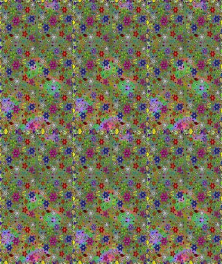 Raster illüstrasyonunda kusursuz çiçek deseni. Renkli Bahar Temalı Kusursuz Arkaplan. Düz Çiçek Elementleri Tasarımı. Süslü kumaş deseni.