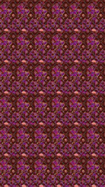 Vadinin çiçekleri kahverengi, kırmızı ve pembe renklerde. Çiçeksel çizim kalıbının çizimi.