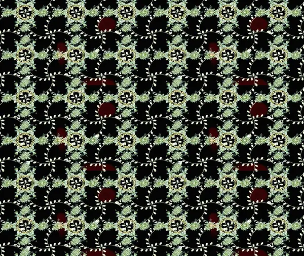 Kızılderili desenli desenli desenli şal deseni. Tekstil, tebrik kartı, boyama kitabı, telefon kılıfı baskısı için kullanılabilir. Raster Henna dövme stili. Etnik Mandala süsü.