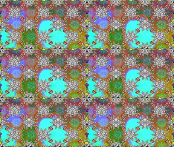 El çizimi, soyut ve süslü elementler. Yaz çiçekleri teması. Klasik çiçekler. Gri ve kahverengi renkler. Suluboya resim taklit Raster illüstrasyonu.