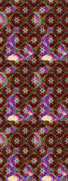 Renkli Bahar Teması eskiz kalıbı. Düz Çiçek Elementleri Tasarımı. Asya tekstil tarzında. Güzel kumaş deseni. Çiçek desenli çizim. Raster illüstrasyonu.