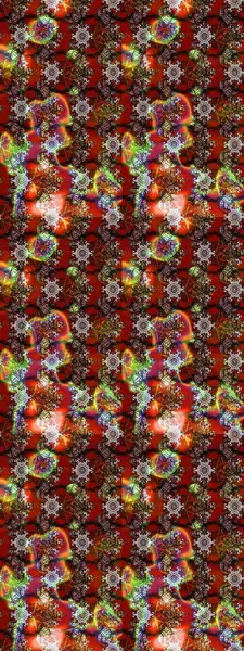 Kahverengi, kırmızı ve nötr renkler üzerine çiçek çizimi. Raster illüstrasyonu. Çiçek deseni. Kahverengi, kırmızı ve nötr renklerde çiçekler. Şatafatlı bahar bahçesi dokusu.