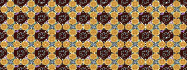 Etnik Mandala süsü. Raster Henna dövme stili. Tekstil, tebrik kartı, boyama kitabı, telefon kılıfı baskısı için kullanılabilir. Hint çiçekli desenli şal desenli..