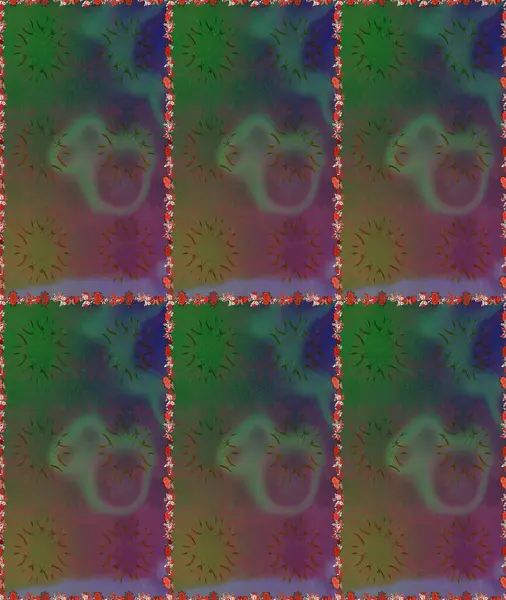 Motley illüstrasyonu. Küçük renkli çiçekler. Moda baskıları için zarif bir şablon. Küçük çiçekte güzel bir desen. Çiçekli bahar çiçekleri.