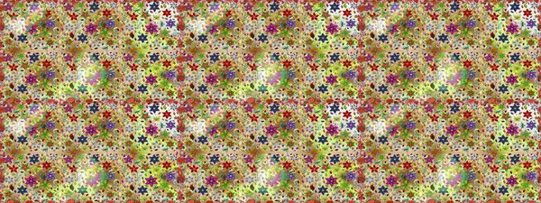 Renkli Bahar Temalı Kusursuz Arkaplan. Çiçeksiz desenli arka plan. Çiçekler bej ve nötr renklerde. Düz Çiçek Elementleri Tasarım Raster illüstrasyonu.