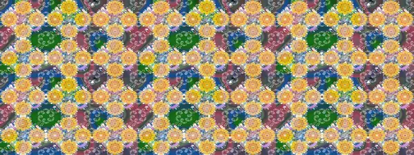 Küçük çaplı çiçeklerdeki basit şirin desenler. Tekstil veya kitap kapakları, imalat, duvar kağıtları, baskı, hediye paketi ve yapıştırma kitabı için çiçek eskizi geçmişi. Raster illüstrasyonu.