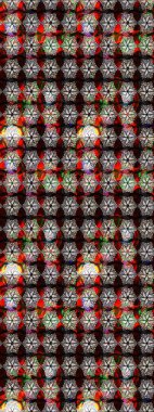 Çiçekli karalama şeklinde Raster çiçek deseni. Nazik, narin çiçek arkaplanı. Siyah renkte çiçekler.