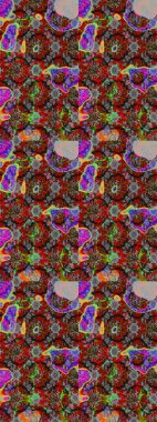 Doğa. Çiçek kompozisyonu. Çiçek kolajı. Küçük çiçekte güzel bir desen var. - Gri, kırmızı ve kahverengi çiçekler. Çiçek arkaplan. Raster deseni.