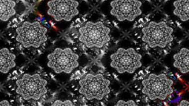 Elle çizilmiş sonbahar çiçeği deseni. Renkli siyah çizim kalıbı. Doodle tarzı. Tekstil ve kapak tasarımı için mükemmel. Siyah renkte çiçekler.