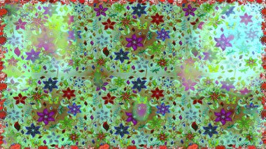 Suluboya çiçek elemanları büyük kümesi. Raster sevimli suluboya Dikişsiz çiçek deseni. Kartlar, davetiyeler, tarih kartları ve daha birçok tasarruf için kullanılabilir.