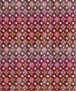 Güzel kumaş deseni. Güzel karalamalı çiçek desenli çizim. Küçük çiçekteki sevimli çiçek deseni. Raster illüstrasyonu.