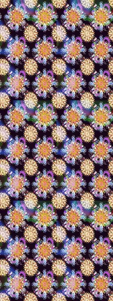 Çiçekli çiçek deseni, suluboya. Raster deseni. Küçük çiçekte güzel bir çiçek deseni..