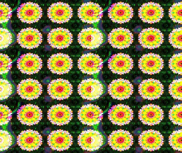 Küçük çiçekteki sevimli çiçek deseni. Sarı ve gri renkte çiçekler.