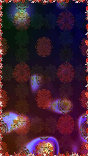 Kahverengi ve gri renklerde parlak çiçekli halı ile kusursuz desen.