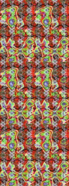 Paket kağıdı için en iyisi. Karşılama ya da düğün geçmişi olarak kullanılabilir. Kahverengi, nötr yeşil lale çiçekli Raster eskiz deseni. Doğal kozmetik ürünleri, parfüm, çiçekçi dükkanı için bahar ihalesi tasarımı