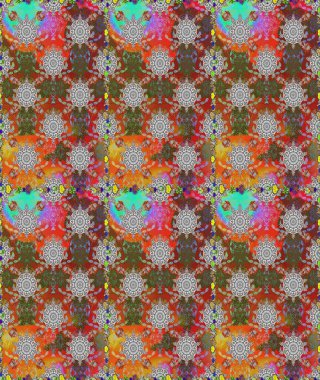 Raster Henna tarzı. Tebrik kartı geçmişi, boyama kitabı, arkaplan ve tekstil için kullanılabilir. Etnik Mandala havlusu. Kusursuz süs izi. Sınır Hindistan çiçek desenli paisley patentli.