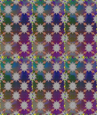 Güzel çiçek deseni. Düz Çiçek Elementleri Tasarımı. Renkli Bahar Temalı Kusursuz Arkaplan. Gri ve kahverengi renkte çiçekler.