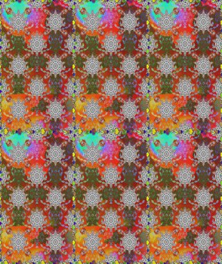 Raster Henna tarzı. Tebrik kartı geçmişi, boyama kitabı, arkaplan ve tekstil için kullanılabilir. Etnik Mandala havlusu. Kusursuz süs izi. Sınır Hindistan çiçek desenli paisley patentli.