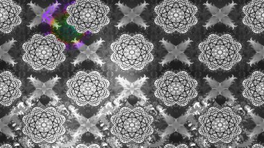 Çiçekler, dallar, bitkiler ve çiçekler. Güzel kumaş deseni. El çizimi. Raster illüstrasyonu.