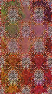 Raster illüstrasyonu. Tekstil ya da kitap kapakları, imalat, duvar kağıtları, baskı, hediye paketi ve yapıştırma kitabı için çiçeksiz arka plan. Küçük ölçekli çiçeklerdeki basit sevimli desen.