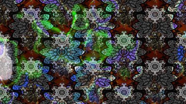 Küçük çiçekli yay deseni çiz. Suluboya stilinde gri renkte. Raster illüstrasyonu.