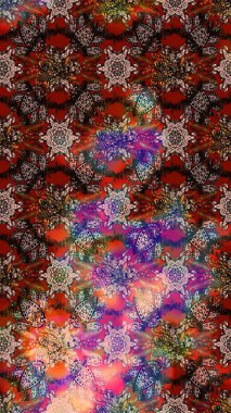 Çizim çiçek deseni duvar kağıdı, web sitesi arka planı, ambalaj kağıdı, davetiye, broşür, afiş veya web sitesi için kullanılabilir. El çizimi Raster çizimi. Karalama elementleri.