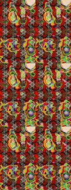 Çiçek deseni. Flower eskiz arka planı. Raster illüstrasyonu. Şatafatlı bahar bahçesi dokusu.