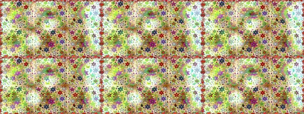 Düz Çiçek Elementleri Tasarımı. Kusursuz bir mahsul. Renkli Bahar Temalı Kusursuz Arkaplan. Raster Şirin kumaş deseni.
