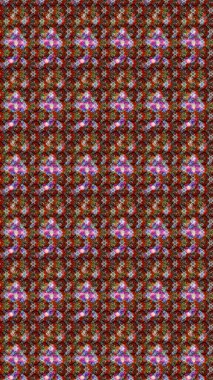 Çiçekli eskiz çizimi. Düz Çiçek Elementleri Tasarımı. Renkli Yaz Temalı eskiz kalıbı. Kahverengi, kırmızı ve nötr renkte çiçekler.