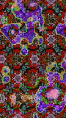 Eskiz Vintage Çiçek Deseni. Raster Kalça dokusu deseni.