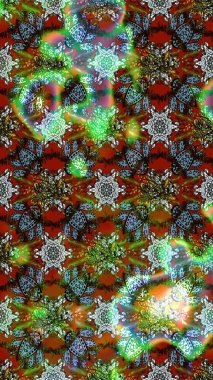 Raster. Kumaş, tekstil, duvar kağıdı baskısı için. Raster illüstrasyonu. Tomurcukları çiçek olan sevimli bir çiçek deseni. Eski usul. Taslak arkaplan.