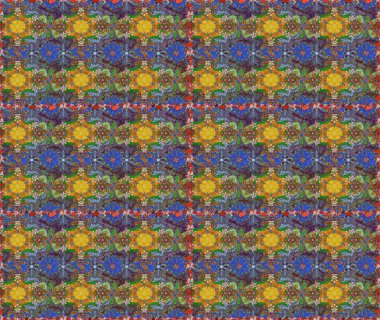 Yapraklı kusursuz desen. Şirin, zarif çiçekler Raster illüstrasyonu. Davetiye ve kartpostal tasarımı için dekoratif çiçek unsurları. Poster ya da kapak için arka plan. Tekstil için figür.