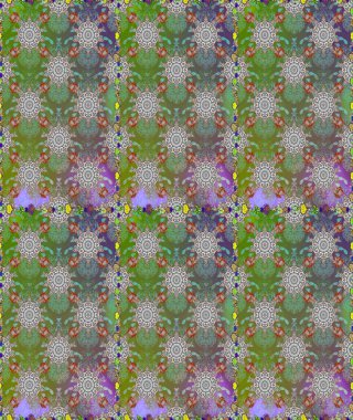 Moda baskısı. Suluboya kusursuz desen. Çiçeğin suluboya çizimlerinin mükemmel deseni. Dekorasyon ve tasarım için güzel bir desen. Raster illüstrasyonu. Eski.