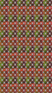 Kahverengi ve gri renkli çiçekler. Gömlek baskısı için çiçek boyası. Çiçeksiz desenli arka plan.